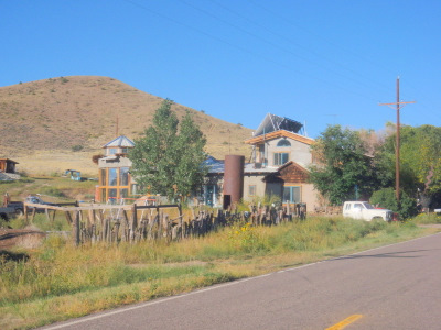 Off the grid, solar house #1.